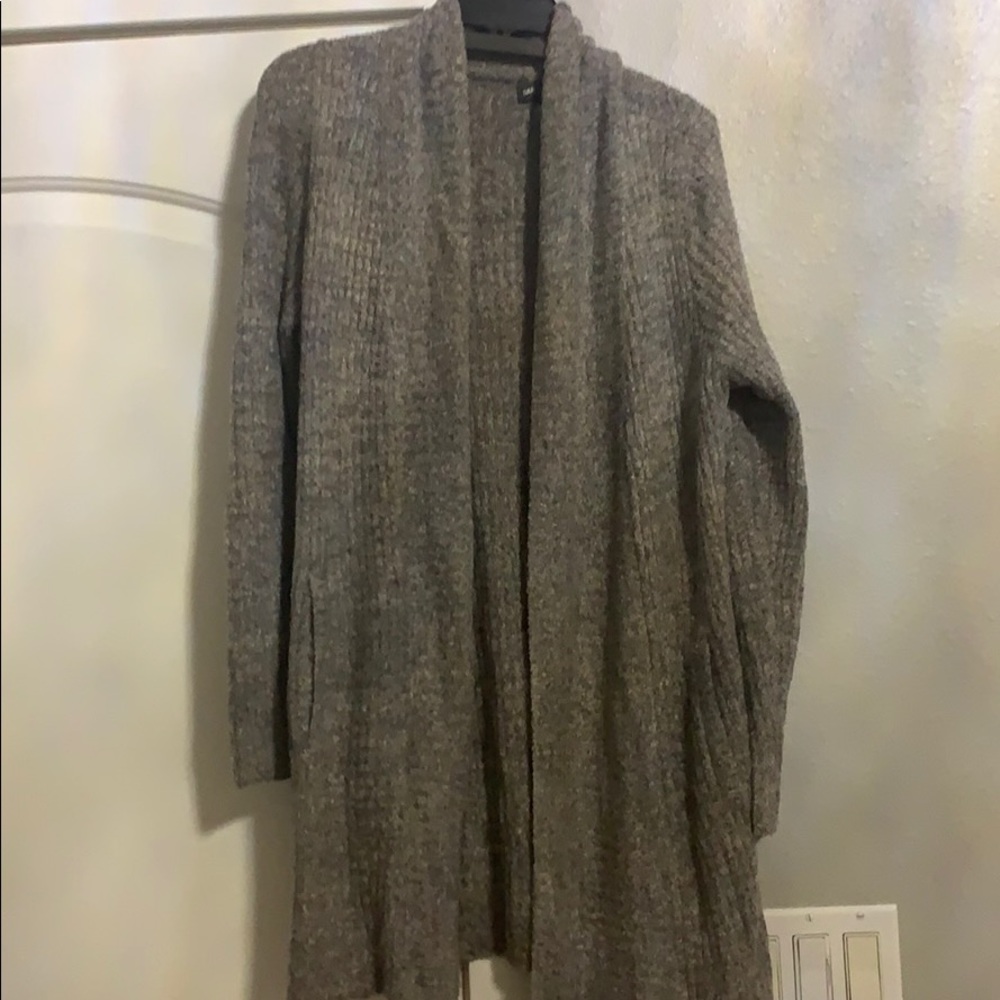Barefoot dreams heathered gray cardigan